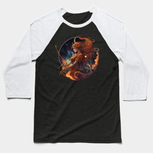Sagittarius Zodiac Star Sign Design Baseball T-Shirt